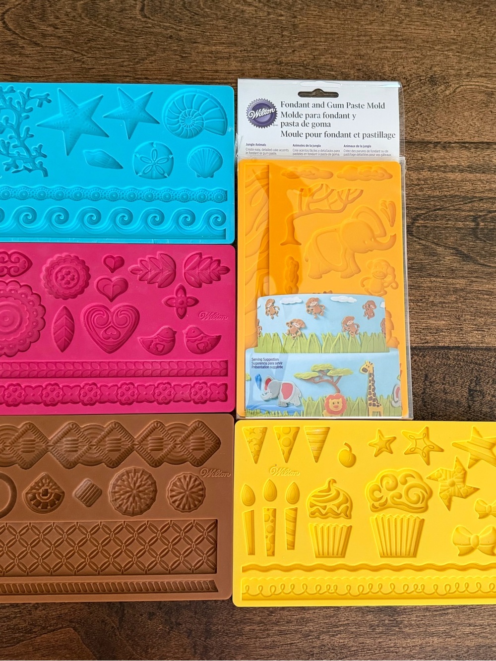 Wilton and others fondant/gumpaste molds